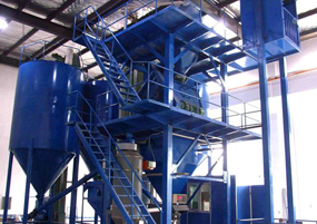 Dry mortar equipment